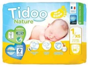 Image of Tidoo Nappies - Size 1/Newborn (2 - 5kg) - 26s