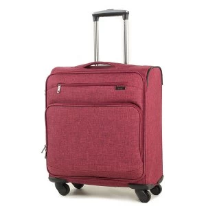 Image of Rock Madison Cabin Lightweight Expandable 4-Wheel Suitcase - Burgundy