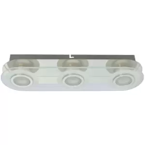 Image of Italux Lighting - Italux Flavio Modern 3 Light Ceiling Spotlight Bar led, 3000K