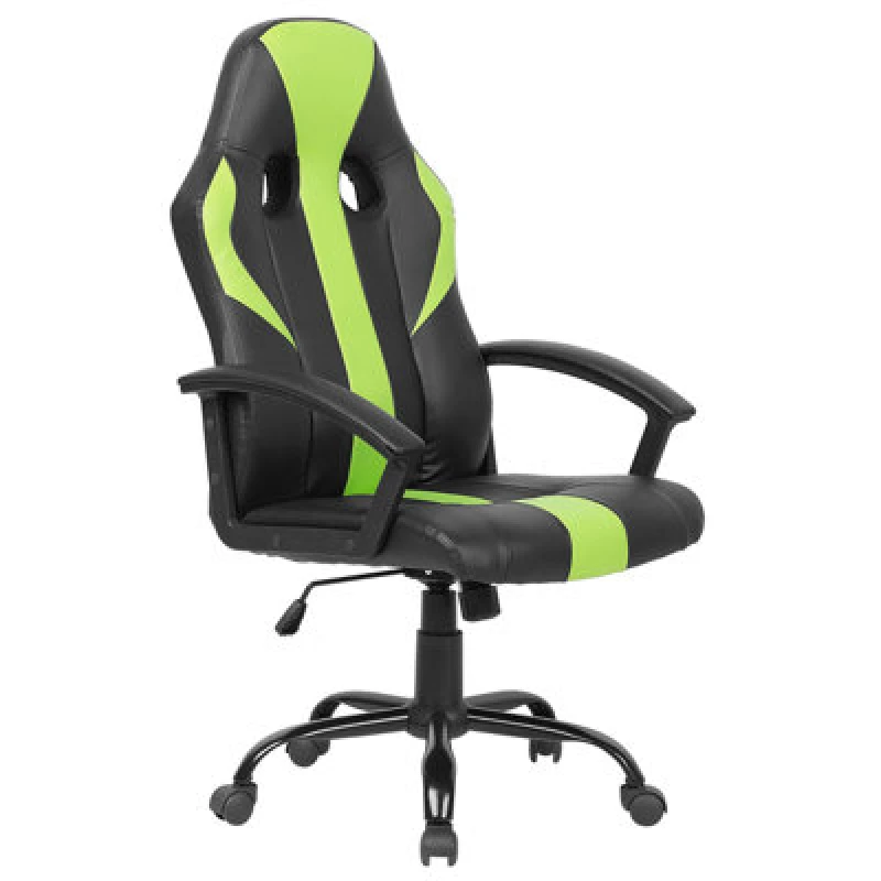 Image of Beliani Office Chair Success Faux Leather Lime Green