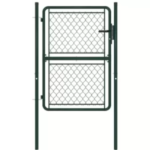 Image of Garden Gate Steel 100x125cm Green Vidaxl Green