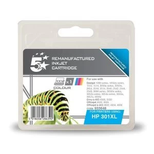 Image of 5 Star Office HP 301XL Tri Colour Ink Cartridge