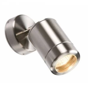 Image of KnightsBridge Adjustable IP65 Stainless Steel Indoor Outdoor Single Wall Light