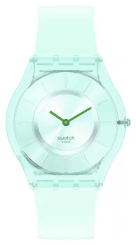 Image of Swatch SWEET MINT Skin Classic Silicone Strap SS08G100 Watch