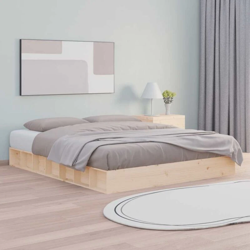 Image of VIDAXL Bed Frame without Mattress 160x200cm Solid Wood Vidaxl 8720287135548
