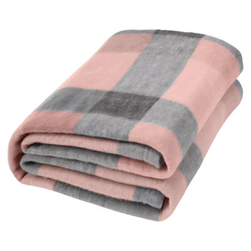 Image of OHS OHS Pack of 10 Printed Fleece Blanket Throw in Light Pink Size: 120cm x 150cm Light Pink 120cm x 150cm Unisex 5027434138319
