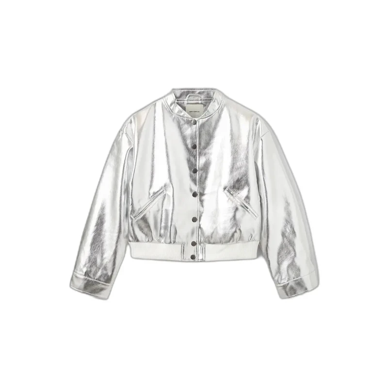 Image of Sofie Schnoor Leather jacket woman Sofie Schnoor Silviasw Argente Female 40