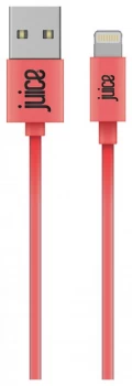 Image of Juice USB to Lightning 3m Charging Cable - Coral