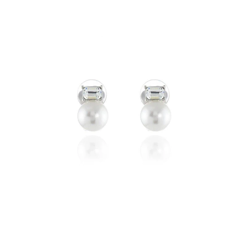 Image of Cachet London Cachet Corin Clip-On Earrings Metallic Silver female