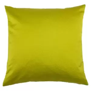 Image of Riva Home Palermo Cushion Cover With Metallic Sheen Design (One Size) (Citrine Green)
