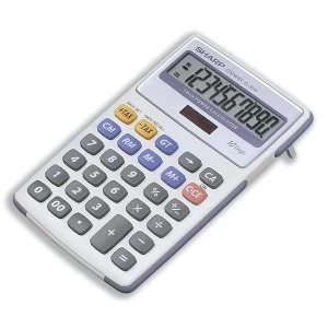 Image of Sharp EL 334F BatterySolar Power Desktop Calculator 10 Digit