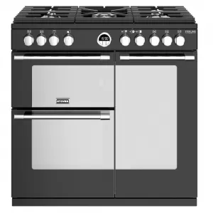 Image of Stoves 444444935 Sterling DX S900G 90cm Gas Range Cooker in Black