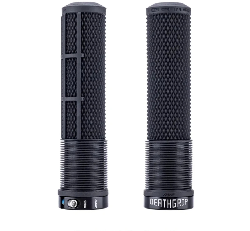 Image of DMR DeathGrip2 Flangeless Grips Thick Black - Cycles UK