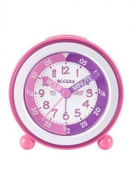 Image of Tikkers Time Teacher Alarm Clock ; Pink And Purple