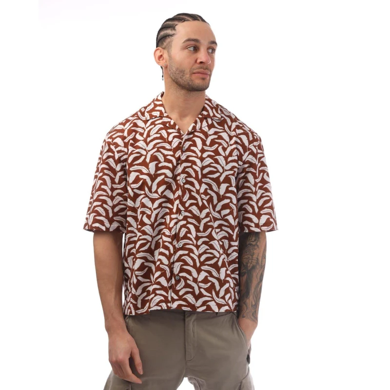 Image of Boss Lello Shirt Brown male S