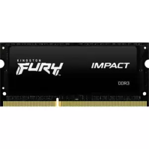 Image of Kingston FURY Impact Laptop RAM card DDR3L 8GB 1 x 8GB 1866 MHz 204-pin SO-DIMM CL11 KF318LS11IB/8