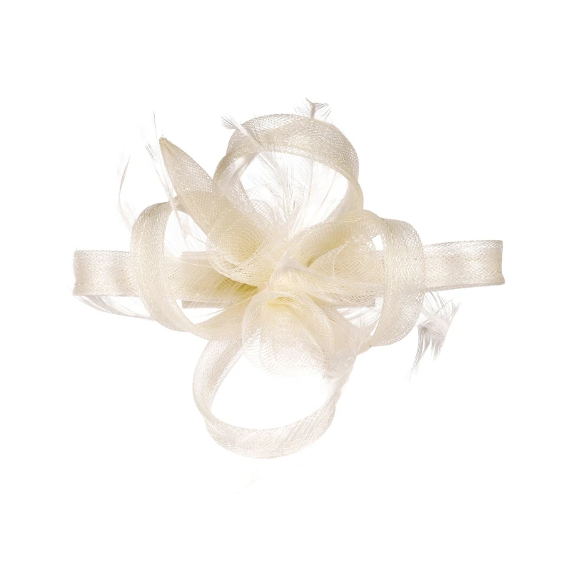 Image of Jon Richard Ivory Small Feather Fascinator Clip Jewellery Sets One Size White 70552601000