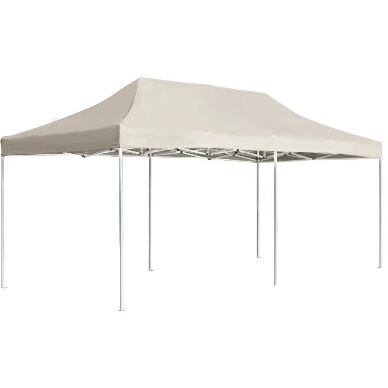 Image of vidaXL Professional Folding Party Tent Aluminium 6x3 m Cream 45501
