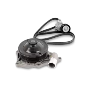 Image of GATES Water Pump + V-Ribbed Belt Kit OPEL,FIAT,SUZUKI KP26PK1183