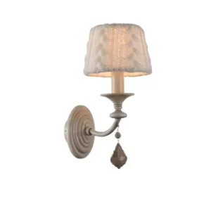 Image of Classic Lana Beige Wall Lamp with Shade
