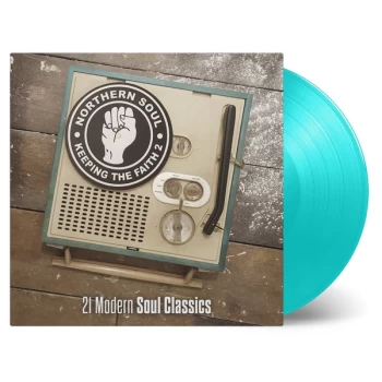 Image of Various Artists - Keeping The Faith 2 ( 21 Modern Soul Classics) Limited Edition Turquoise Vinyl