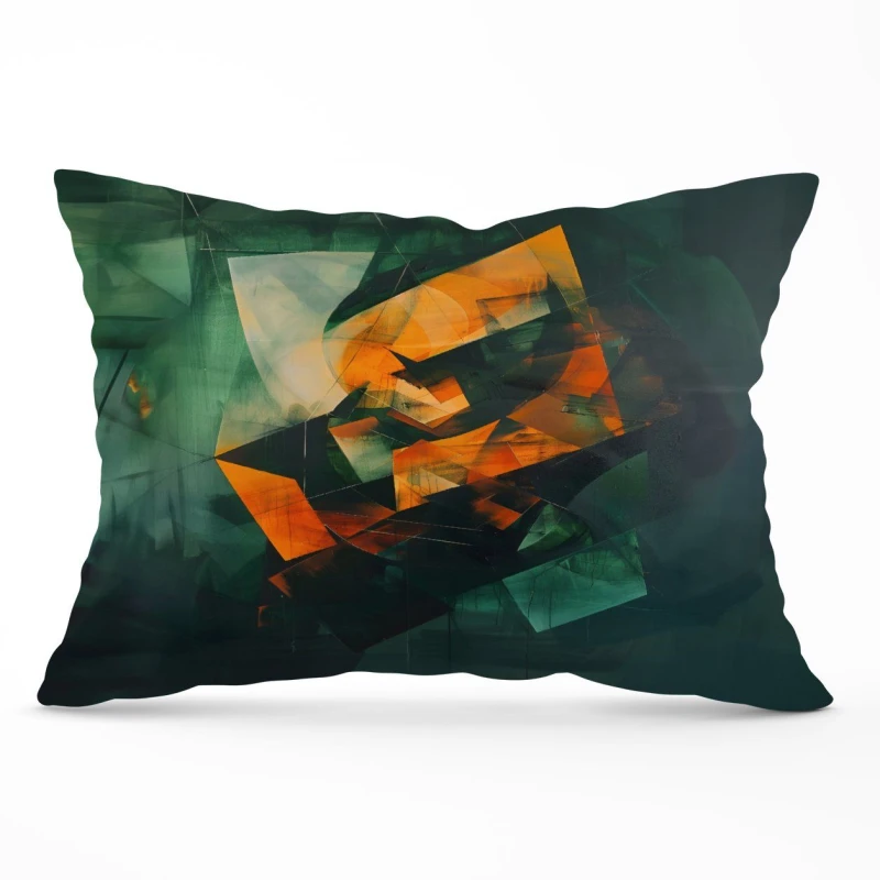 Image of Warren Reed - Designer Sharp Triangles Cushions Size: 33cm x 48cm Multicolor Unisex 33cm x 48 cm