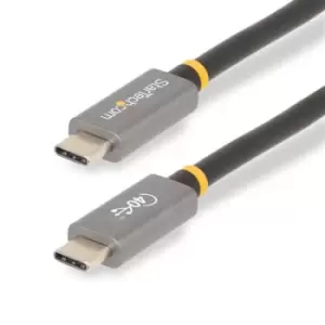 Image of StarTech.com 3ft (1m) USB4 Cable USB-IF Certified USB-C Cable 40 Gbps USB Type-C Data Transfer Cable 100W Power Delivery 8K 60Hz Compatible w/Thunderb