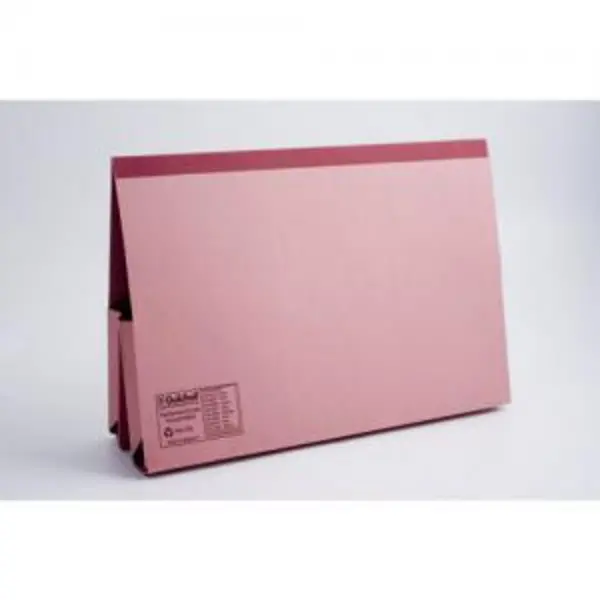 Image of Guildhall Reinforced Double Pocket Wallet 315gsm Pink PK25 - 218-PNKZ EXR20364EX