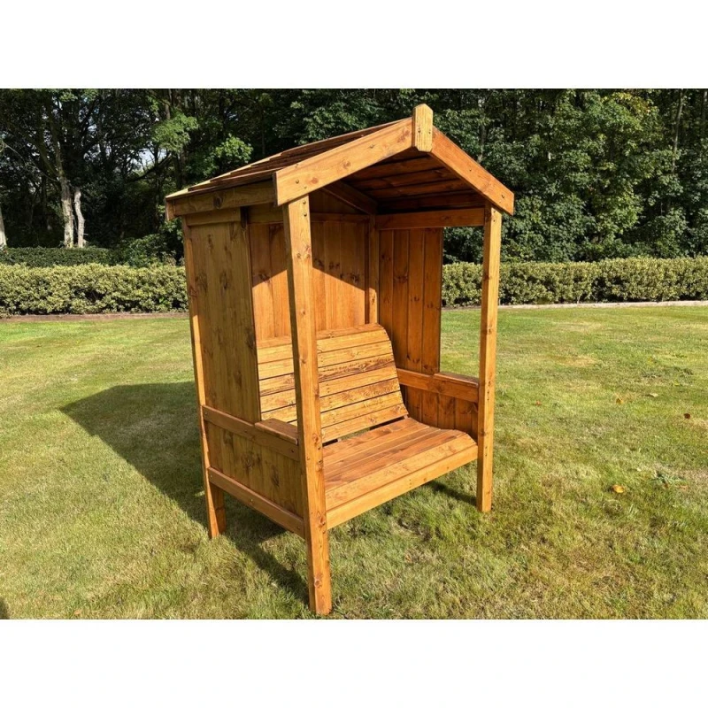 Image of Charles Taylor Two Seater Imperial Arbour - L80 x W129 x H183cm in Light Brown Light Brown Unisex