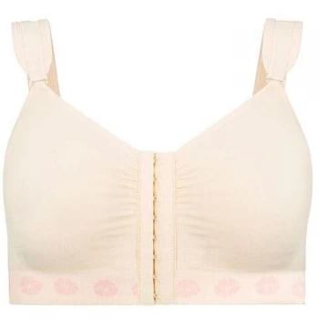 Image of Theya Healthcare Peony Bamboo Front Fastening Post Surgery Bra - Cream