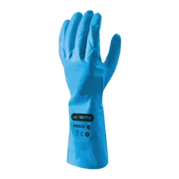 Image of Frisco 95 Blue Nitrile Gloves - Size 7/S