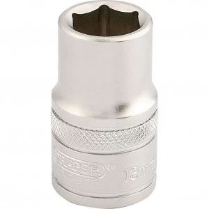 Image of Draper 1/2" Drive Satin Finish Hexagon Socket Metric 1/2" 13mm