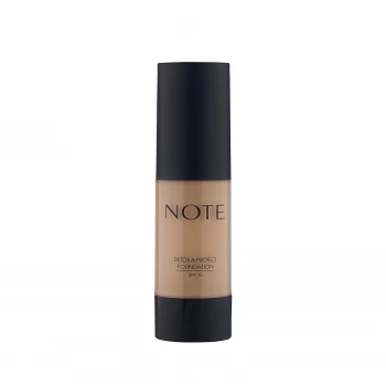 Image of Note Cosmetics Detox and Protect Foundation 35ml (Various Shades) - 05 Honey Beige