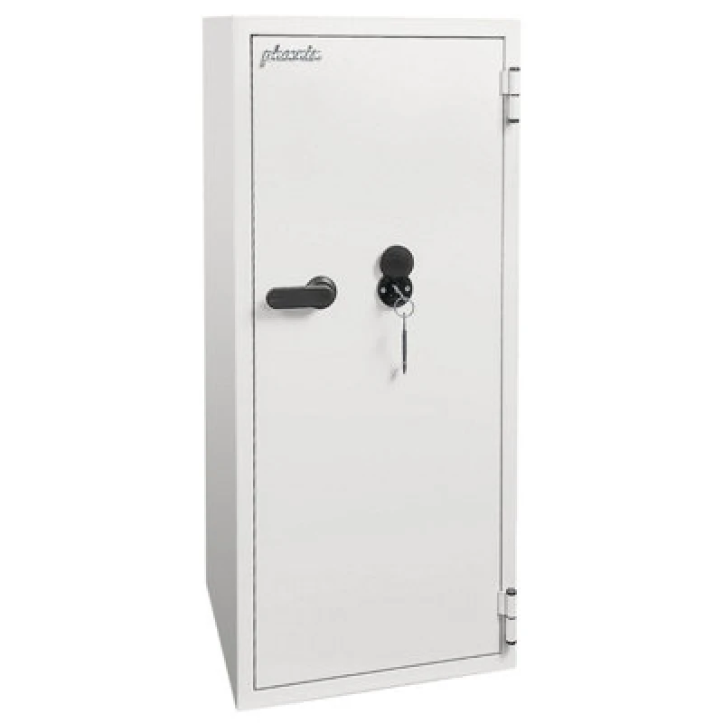 Image of Phoenix Safe Company Phoenix Fortress Pro Ss1465K Security Safe In Scratch-Resistant White Paint With Double-Bitted Key Lock