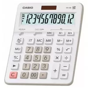 Image of Casio Basic 12 Digit Desk Calculator White MX-12B-WE-W-EC 34269CX