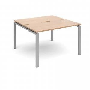 Image of Adapt II Starter Units Back to Back 1200mm x 1200mm - Silver Frame be