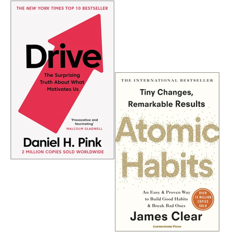 Image of Atomic Habits, Drive The Surprising Truth by Daniel H. Pink 2 Books Collection Set Daniel H. Pink & James Clear Books