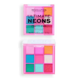 Image of Makeup Revolution Artist Collection Ultimate Neon Eyeshadow Palette Pretty Pink