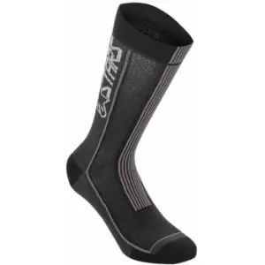 Image of Alpinestars Summer Socks 22 2020: Black/Bright Red M Ap17013201303M