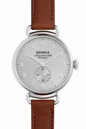 Image of Shinola Canfield Subsecond 38mm Dark Cognac Leather Strap Watch S0120001935