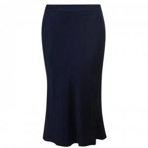 Image of SET Satin Midi Skirt - Mar Blue 5634