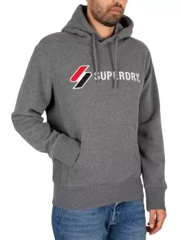 Image of Code Applique Pullover Hoodie