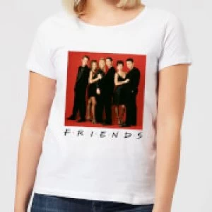 Image of Friends Character Pose Womens T-Shirt - White - M