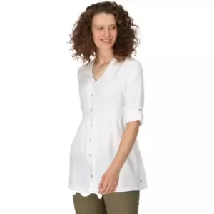 Image of Regatta Womens Nemora Roll Sleeve Blouse Shirt Dress 10 - Bust 34' (86cm)