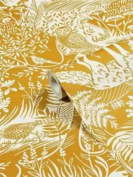 Image of Furn Winter Woods Woodland Printed Wallpaper