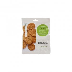 Image of Clearspring Brown Rice Crackers - Whole Sesame 40g
