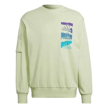 Image of adidas Essentials Brandlove Sweatshirt (Gender Neutral) U - Green