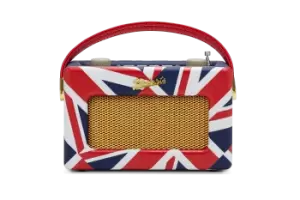 Image of Roberts Revival Uno BT DAB DAB+ FM Radio with 2 Alarms in Union Jack Bluetooth LIMITED EDITION