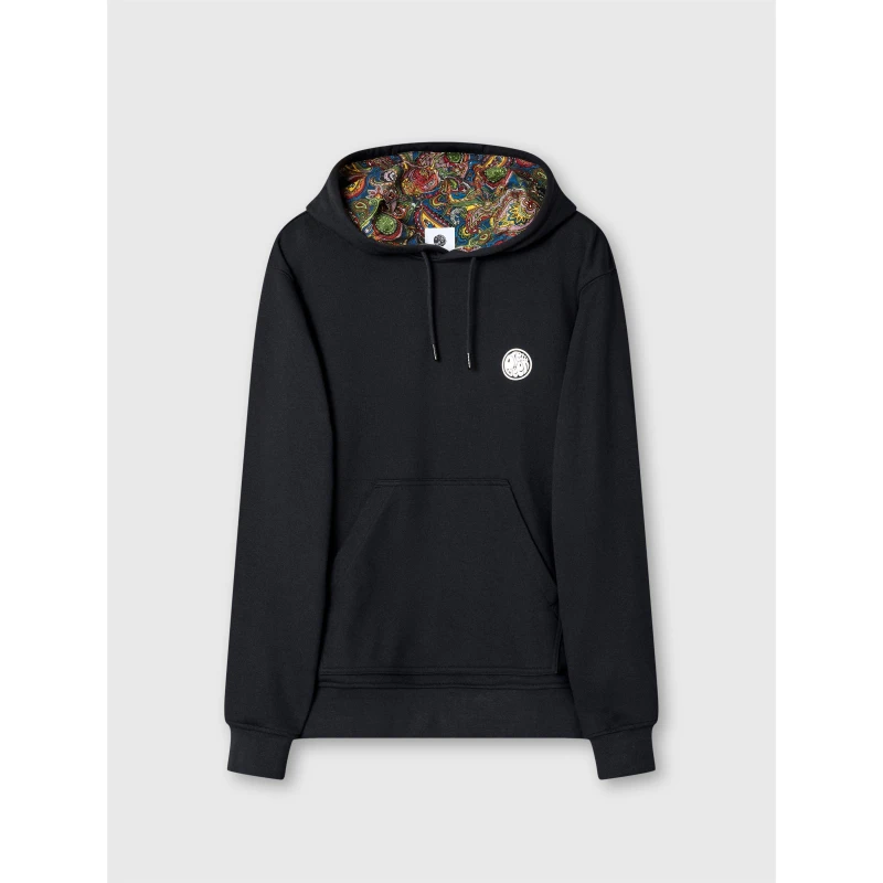 Image of Pretty Green Mens PG Lounge Hoodie Black male Small