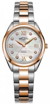 Image of Rotary Womens Henley Two-Tone Steel Bracelet Diamond Watch